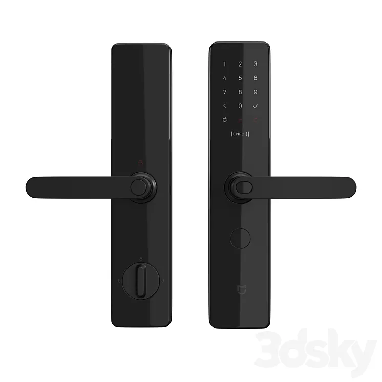 Xiaomi Mijia Smart Door Lock 3D Model Free Download