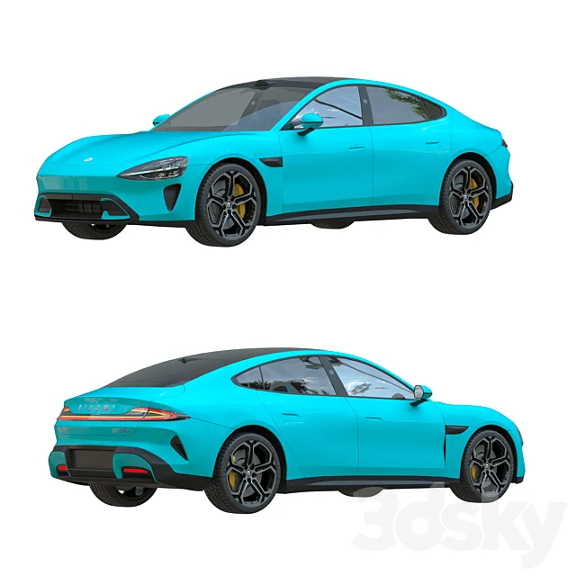 Xiaomi SU7 Max 2024 3D Model