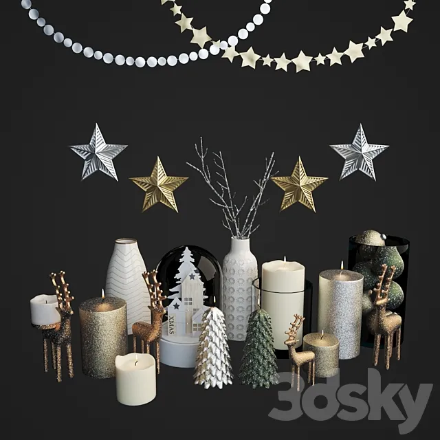 Xmas set 3DModel