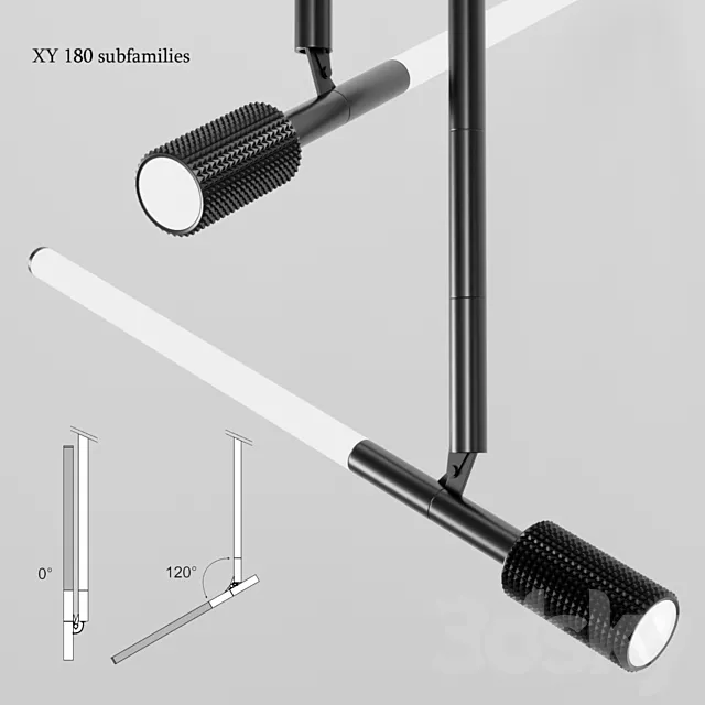 XY180 subfamilies DeltaLight 3D Model