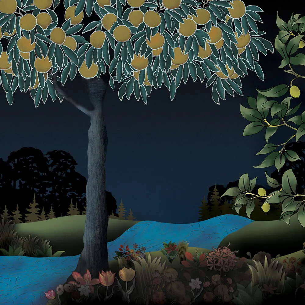 Y-O2 - Wallpaper Wild Orchard Collage WO1.01 3D Model