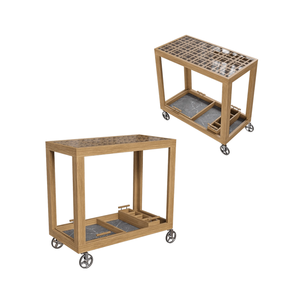 Yachtline Design - Serving trolley GRID 3D Model