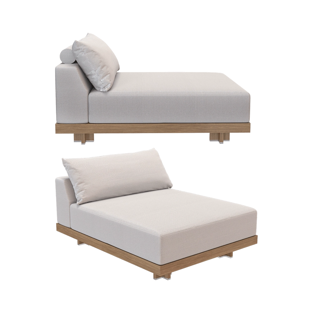 Yachtline Design - Sofa module lounge GRID GR.12.05. 3D Model