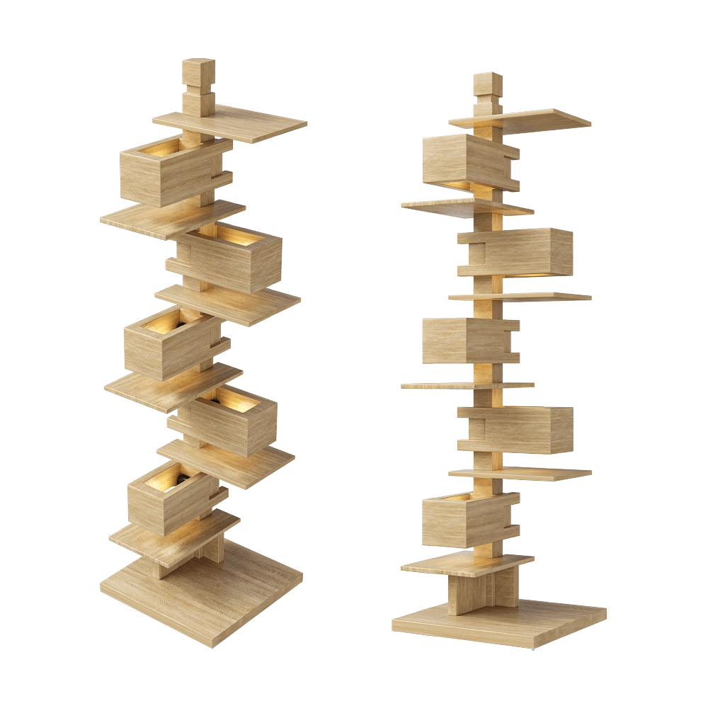 YAMAGIWA - Table lamp Taliesin 3 oak 3D Model