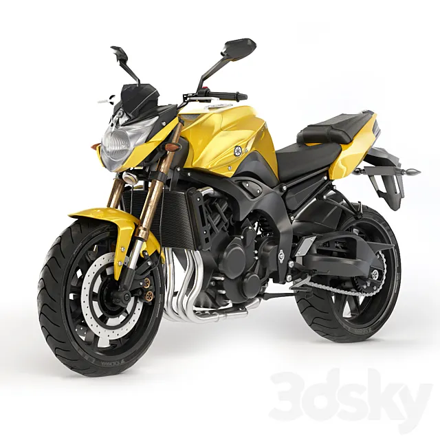 Yamaha FZ8N 2011 3D Model
