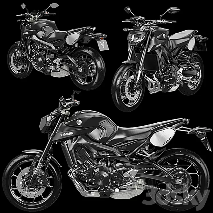 Yamaha MT-09 Tracer 3D Model