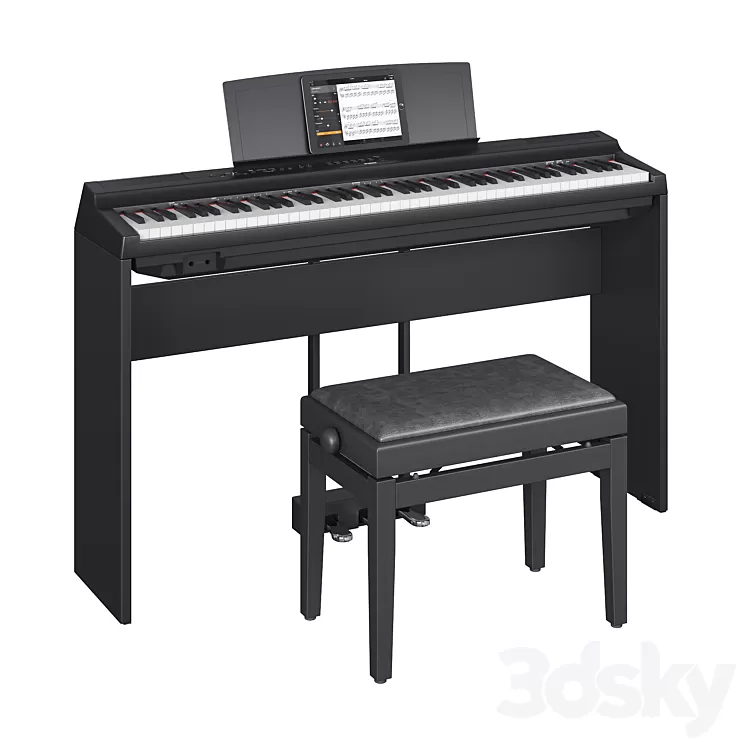 Yamaha P-125 3D Model Free