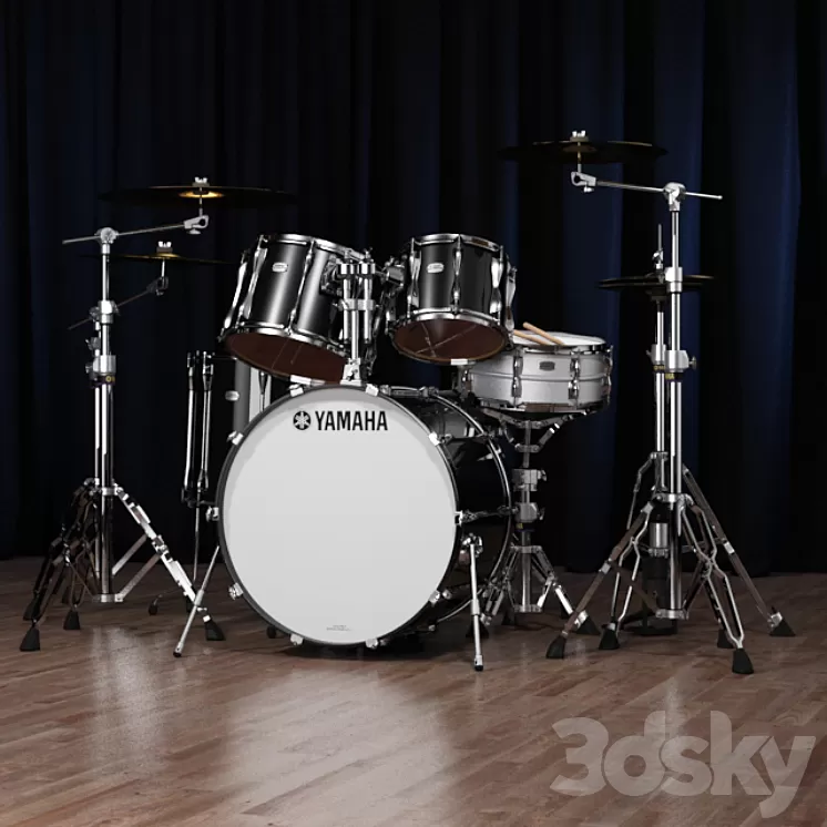 Yamaha Recording Custom 3D Model