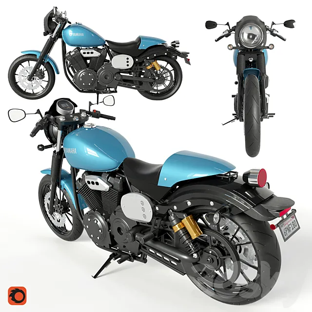Yamaha XV950 Racer 3DModel