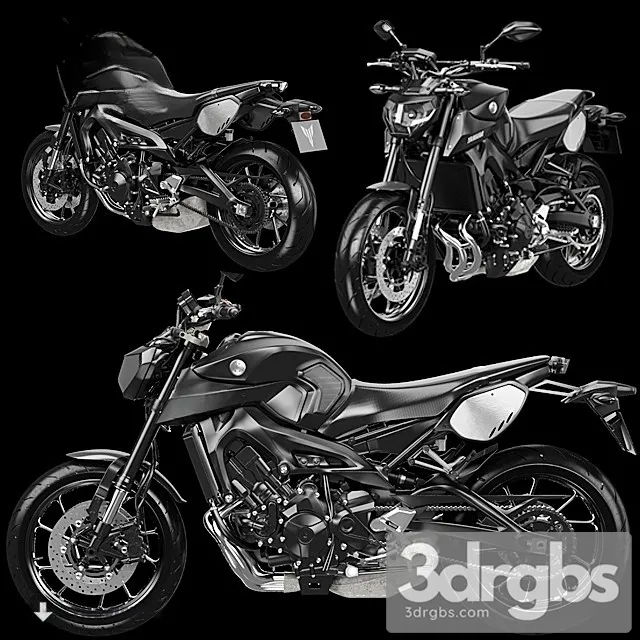 Yanaha MT 9 Tracer 3D Model Free