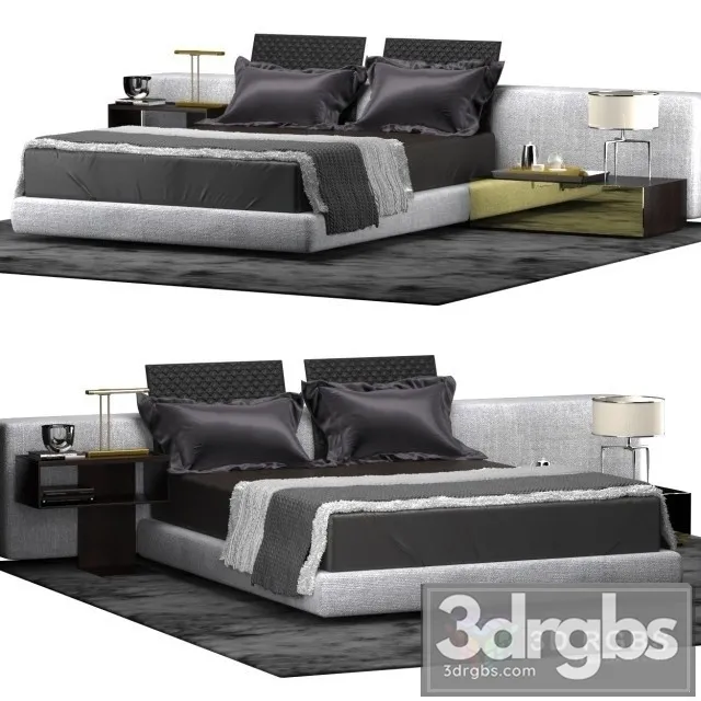 Yang Wide Bed 3D Model Free