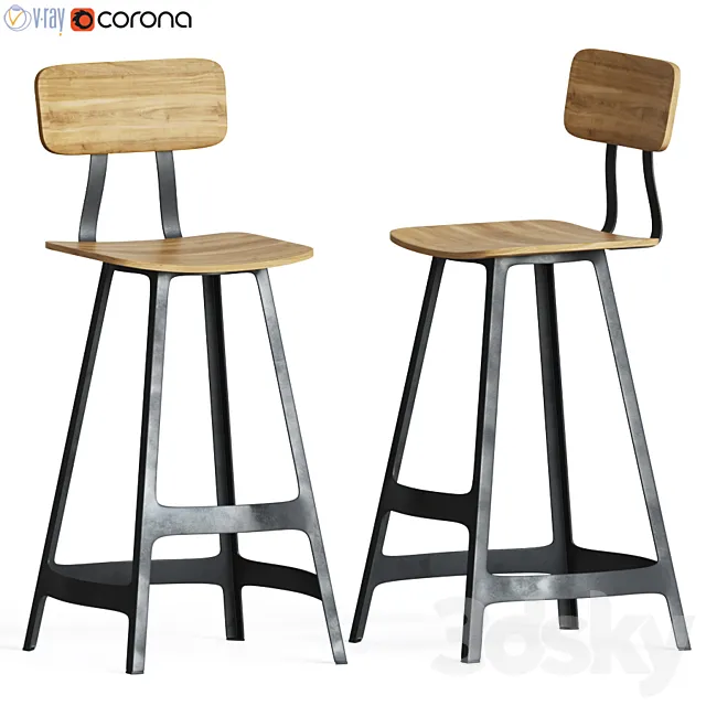 Yardbird stool - Sean dix 3DModel