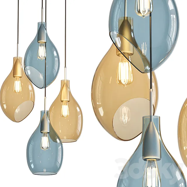 YBFQ LED Elegante pentant 3DModel