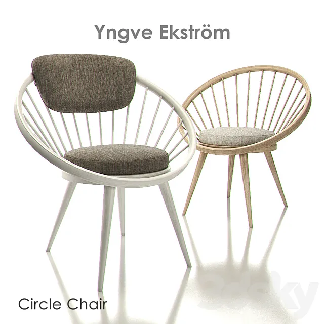YNGVE EKSTROM CIRCLE Chairs 3D Model