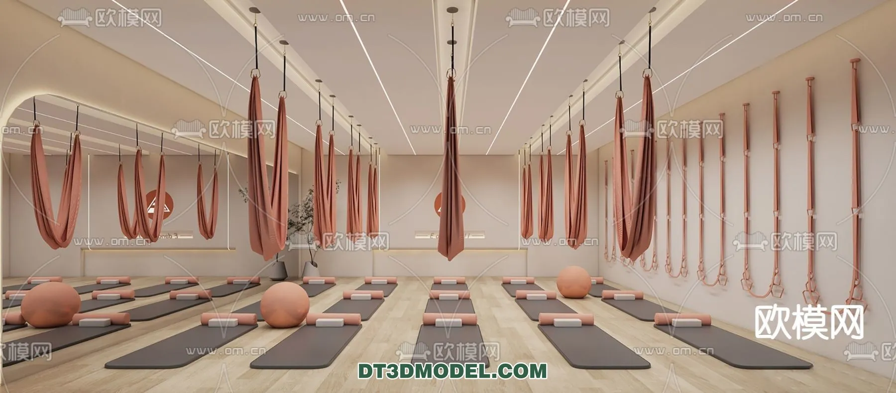 Yoga Room With Thoughtful Design - 3D Scenes - 025