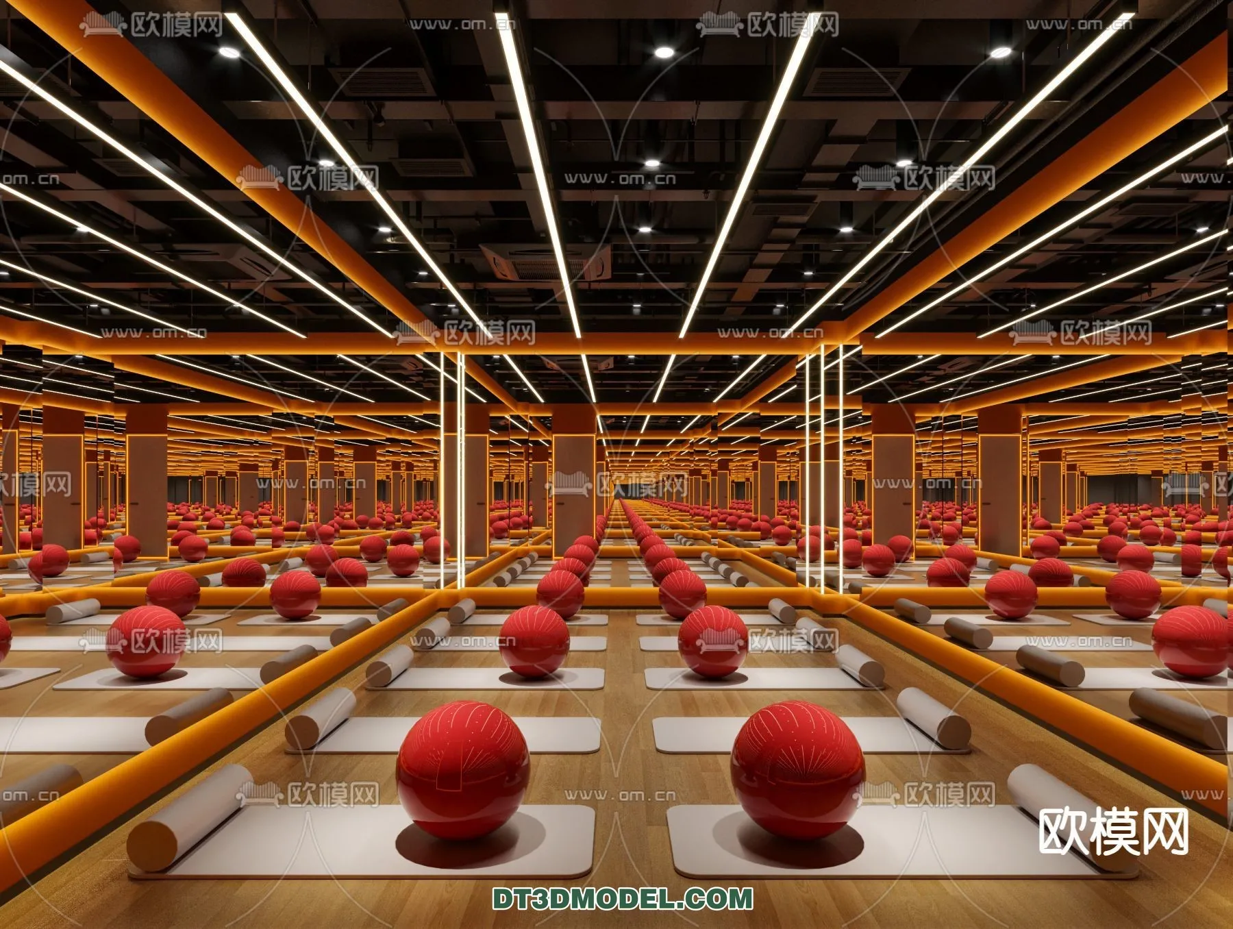 Yoga Room With Thoughtful Design - 3D Scenes - 031