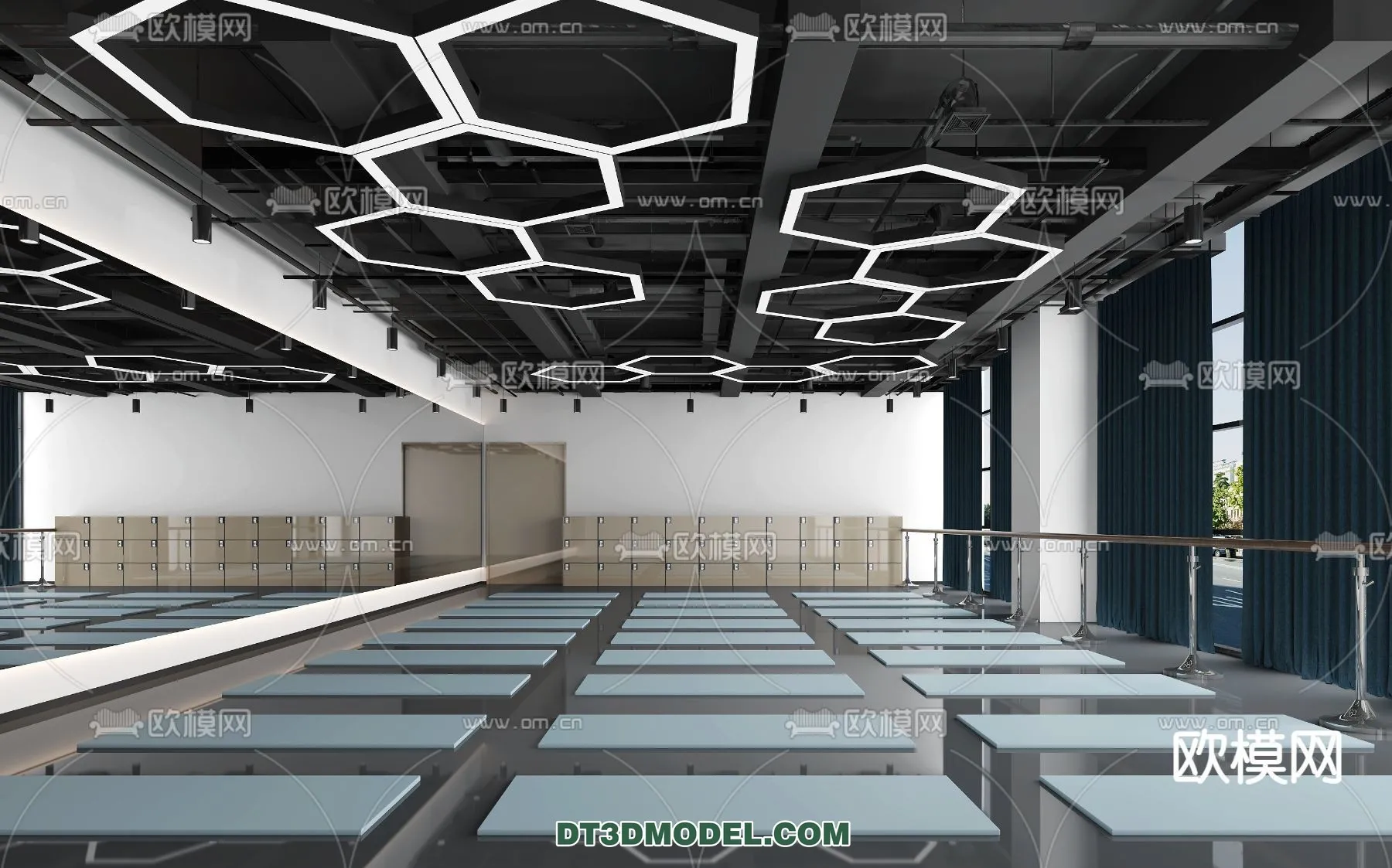 Yoga Room With Thoughtful Design - 3D Scenes - 035