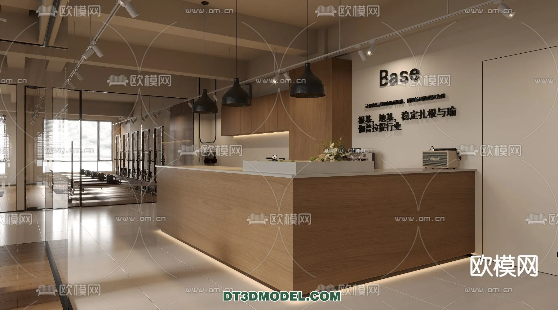 Yoga Room With Thoughtful Design - 3D Scenes - 050