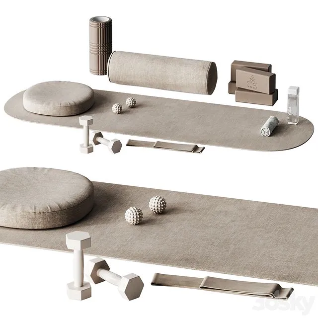Yoga set 1 3D Model