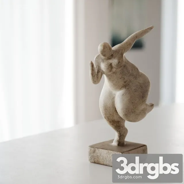 Yoga Statue 03 3D Model Free