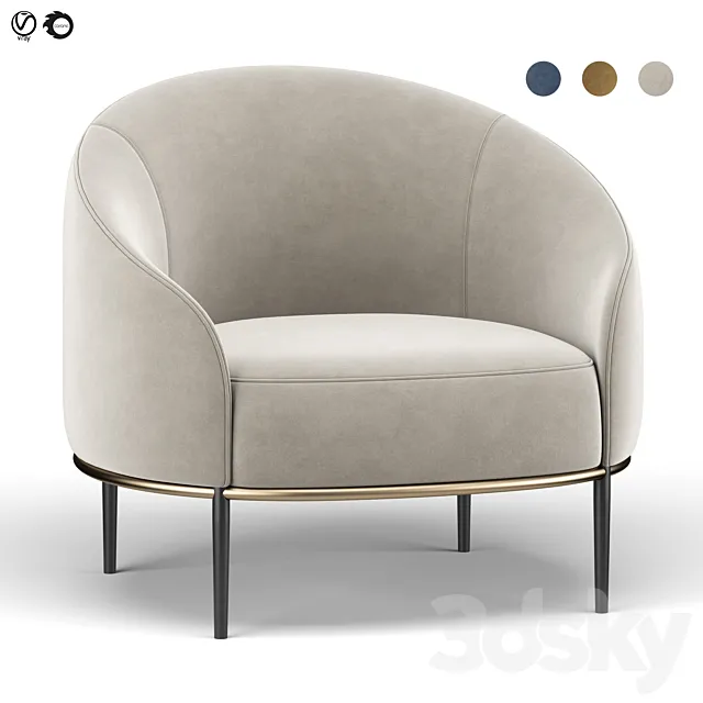 Yoisho armchair 3D Model
