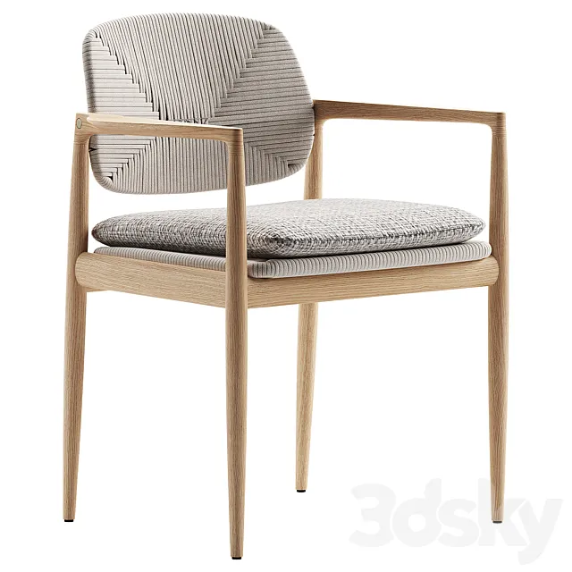 Yoko Outdoor Chair _ Minotti 3D Model