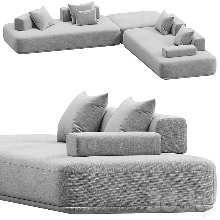 Yoko Sofa Corner 3D Model Free