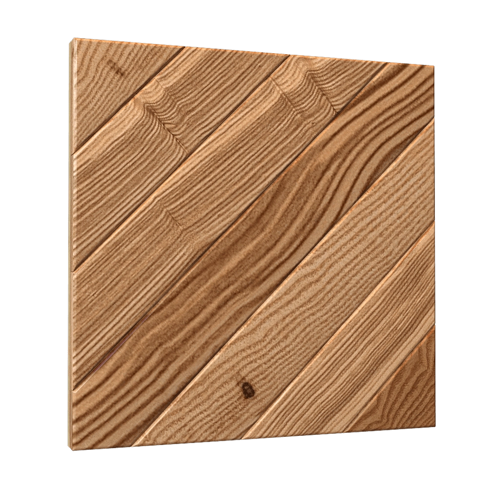 YourFoRest - Decorative wooden panel 3D Rock 3D Model