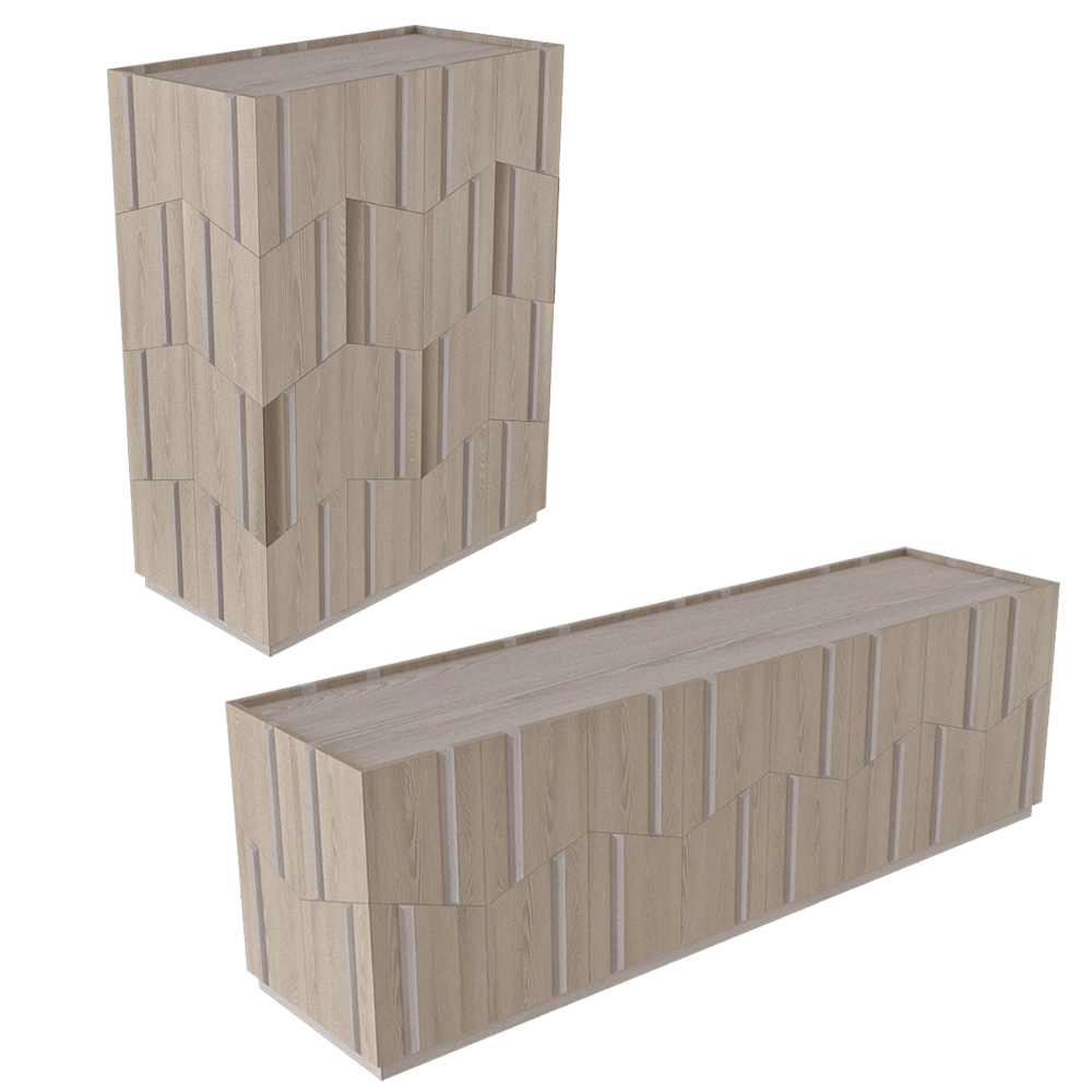 YourFoRest - Sideboard & chest of drawers Oblique 3D Model
