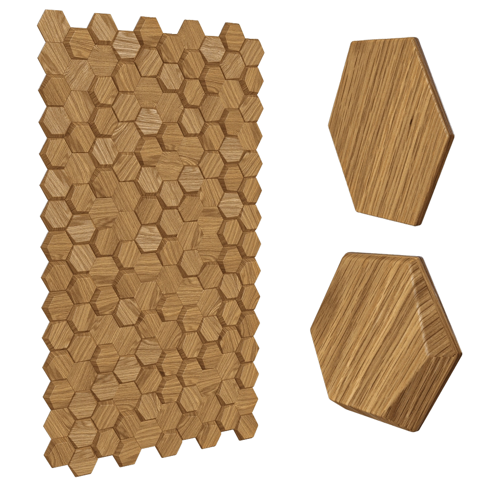 YourFoRest - Wall panel Mosaic Honey 3D Model