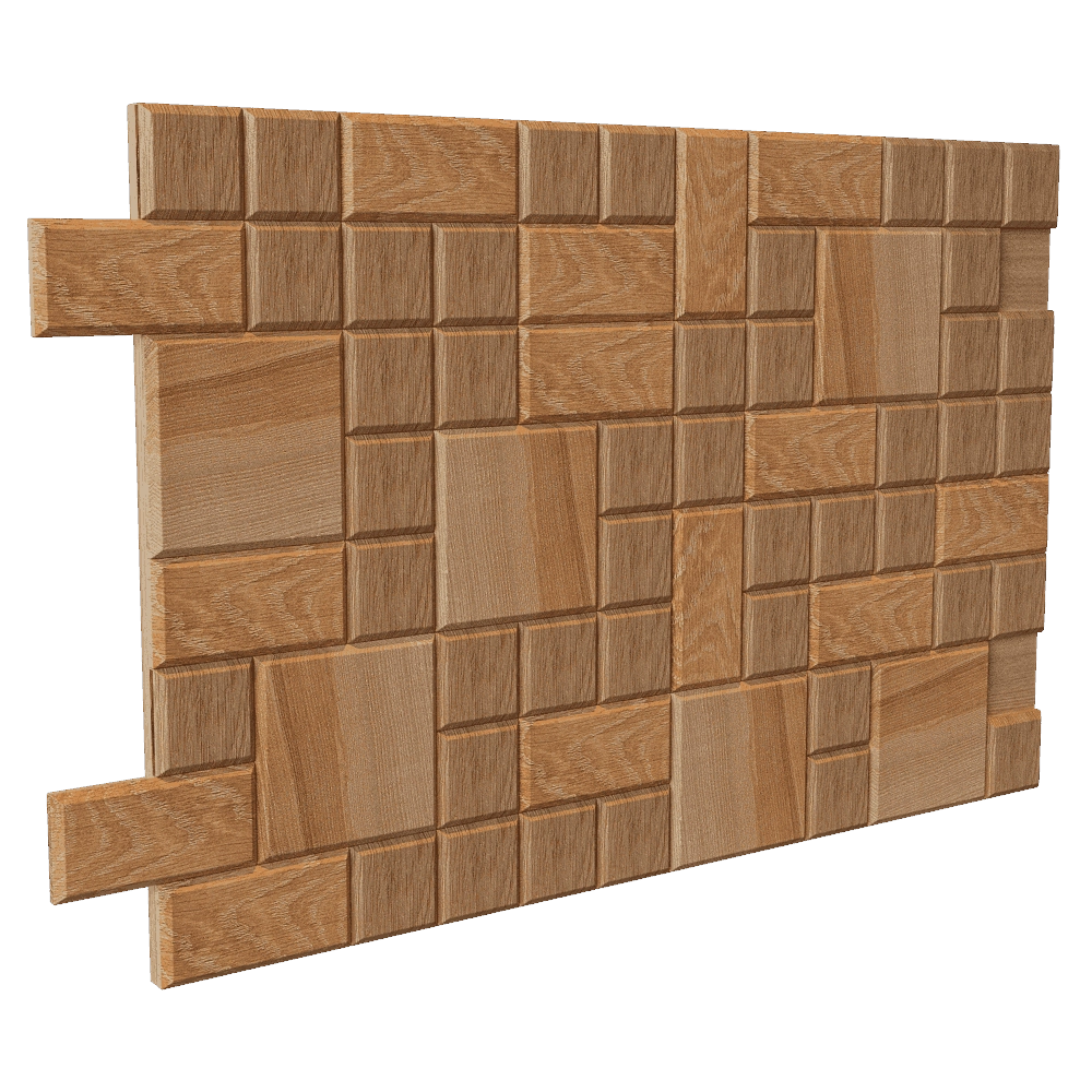 YourFoRest - Wall panel Tesselated Natural 3D Model
