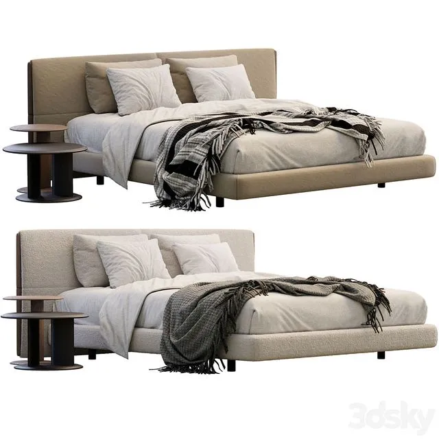 Yume Bed By Poliform 3D Model