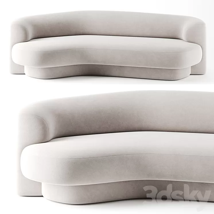 Yumi canape by Philippe Hurel 3D Model