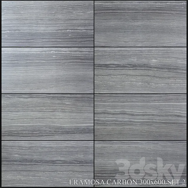 Yurtbay Seramik Eramosa Carbon 300x600 Set 2 3D Model