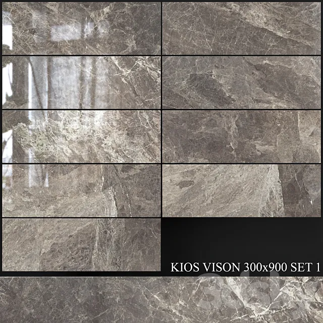 Yurtbay Seramik Kios Vison 300x900 Set 1 3D Model