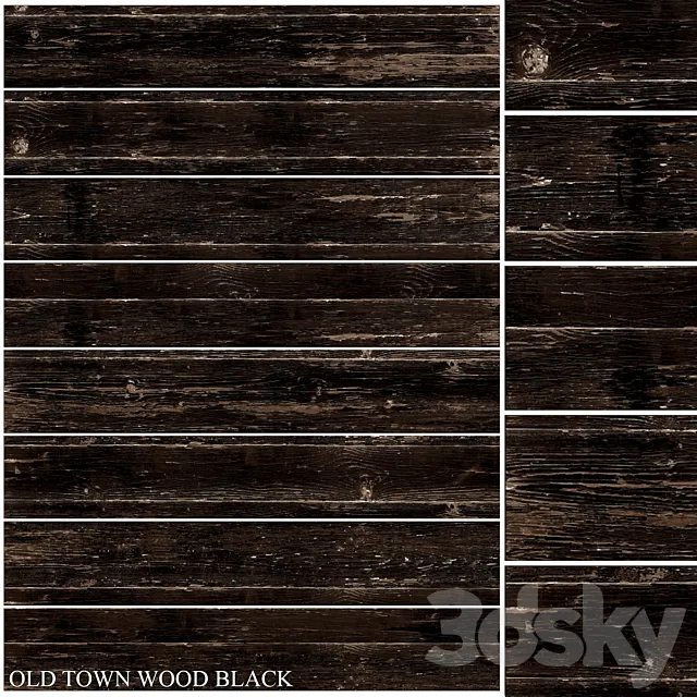 Yurtbay Seramik Old Town Wood Black 3D Model