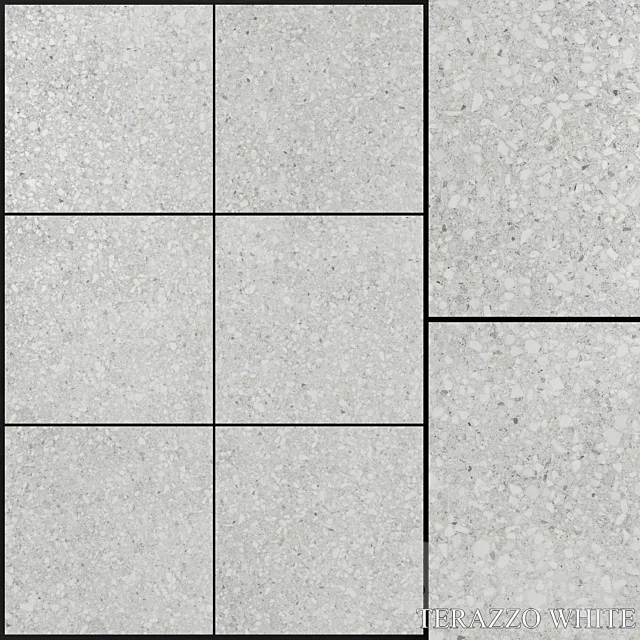 Yurtbay Seramik Terazzo White 3D Model