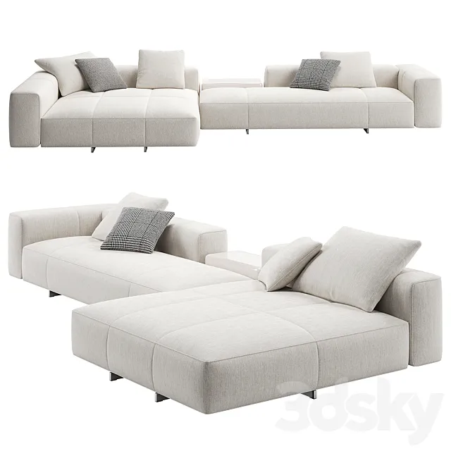 Yves Sofa 09 by Minotti 3D Model