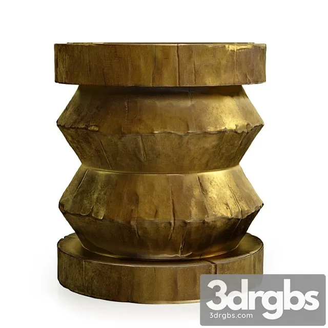 Z Stool Gold 1 3D Model Free