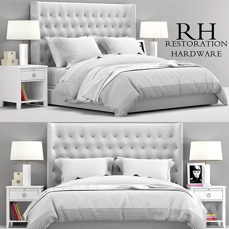 Zadie bed collection RH Teen 3D Model