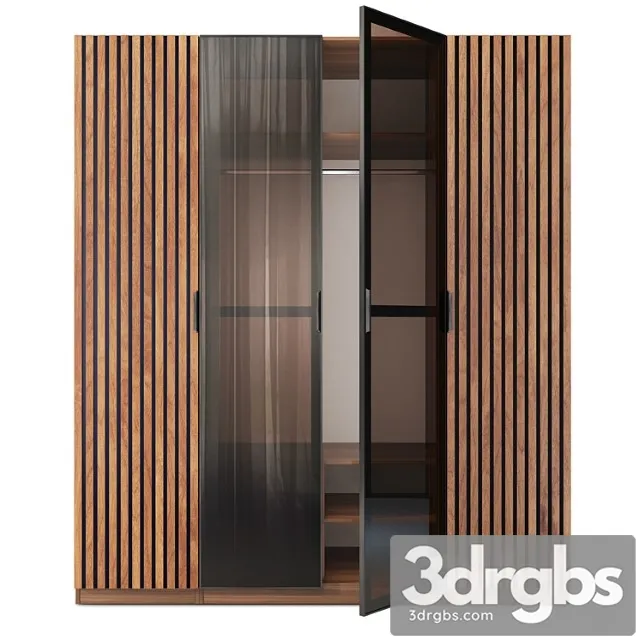 Zafira wardrobe for clothes. wardrobe by medusa home 3D Model Free