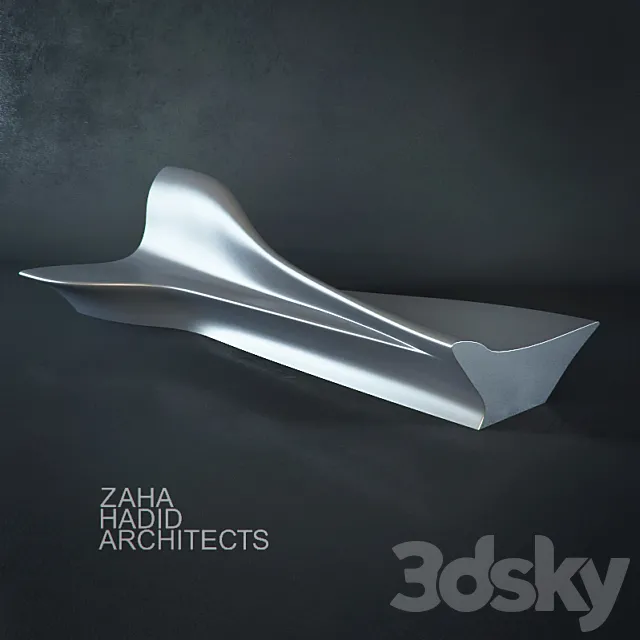 zaha hadid bench 3D Model