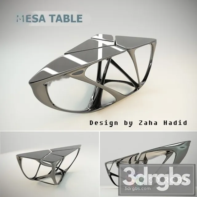 Zaha Hadid Mesa Table 3D Model Download