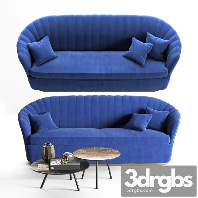 Zanaboni Miller Sofa 3D Model Free