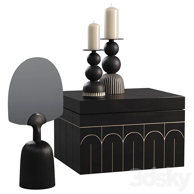 Zanat Decorative Set 3D Model Free