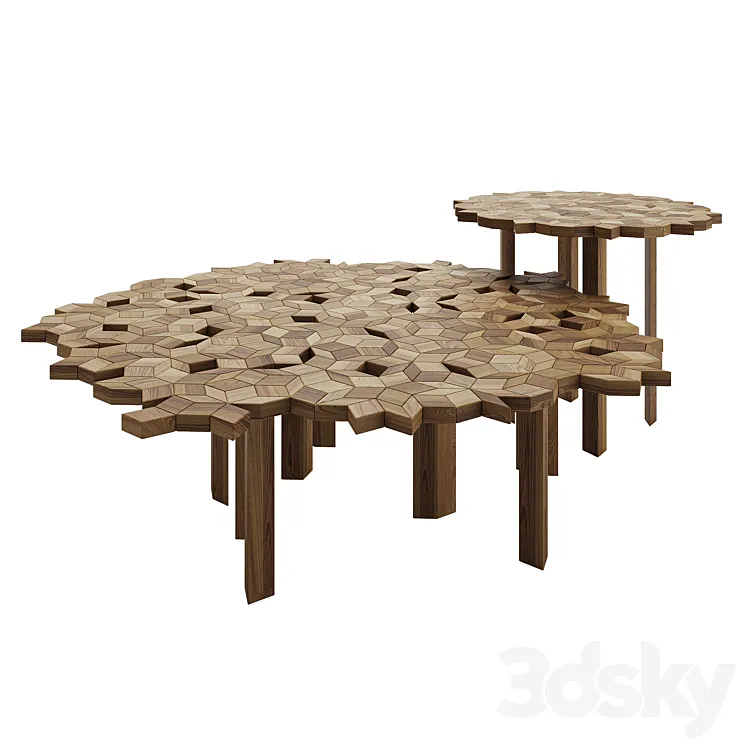 Zanat Ombra Tables 3D Model Free