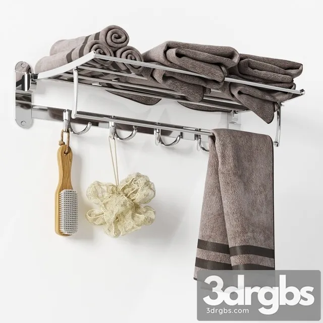 Zangra Foldaway Towel Rack 3D Model Free