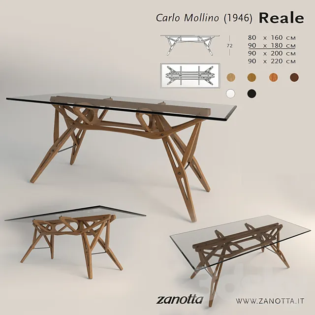 Zanotta _ Reale 180-90 3D Model