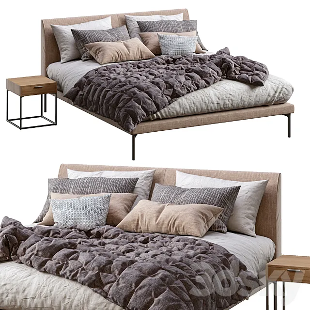 Zanotta Bed Talamo 3D Model