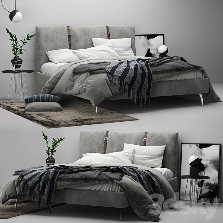 Zanotta Legami Bed 3D Model